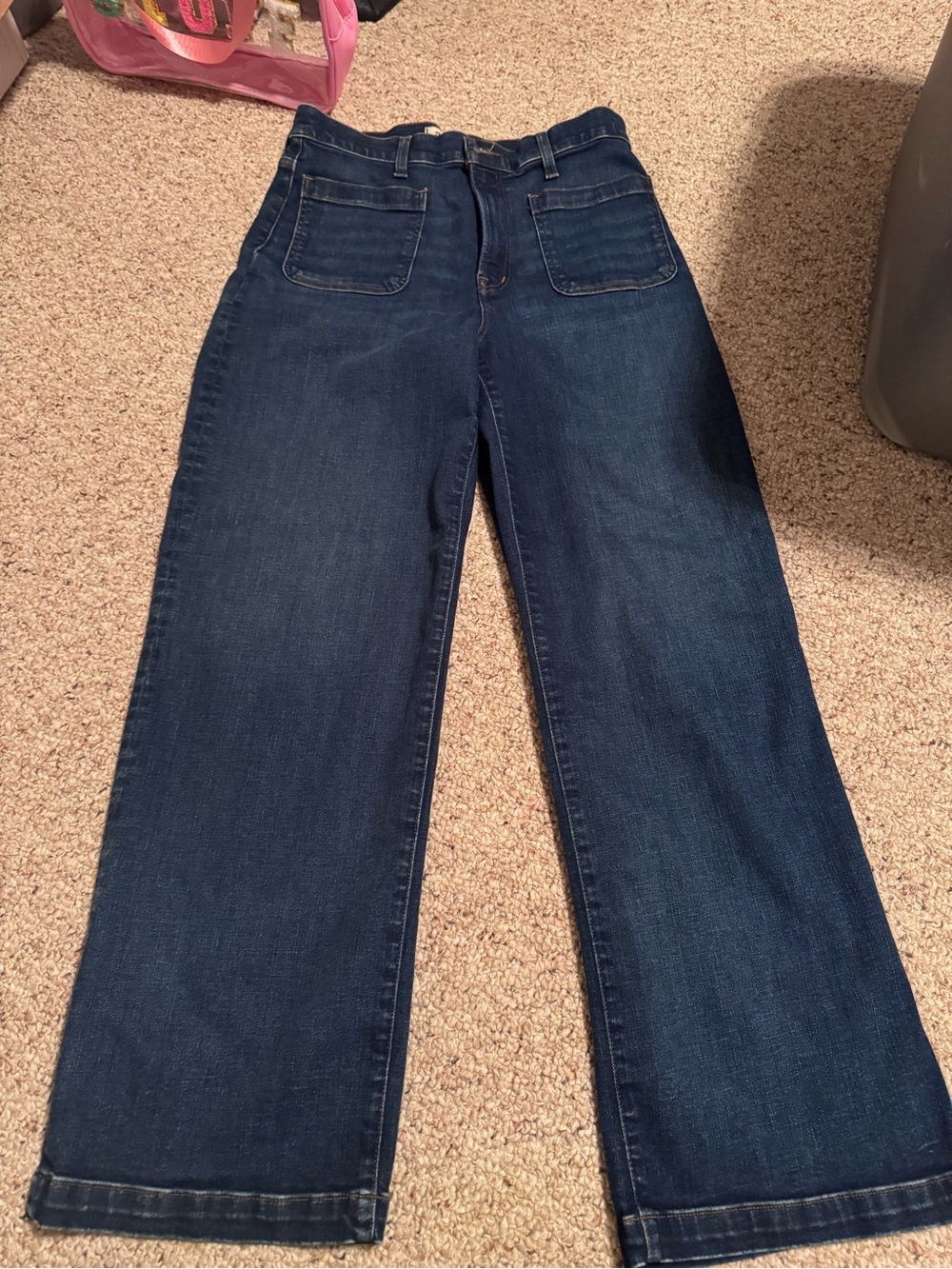 Madewell Women’s Wide-Leg Dark Indigo Jeans - Picture 2 of 7